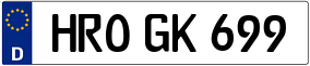 Trailer License Plate